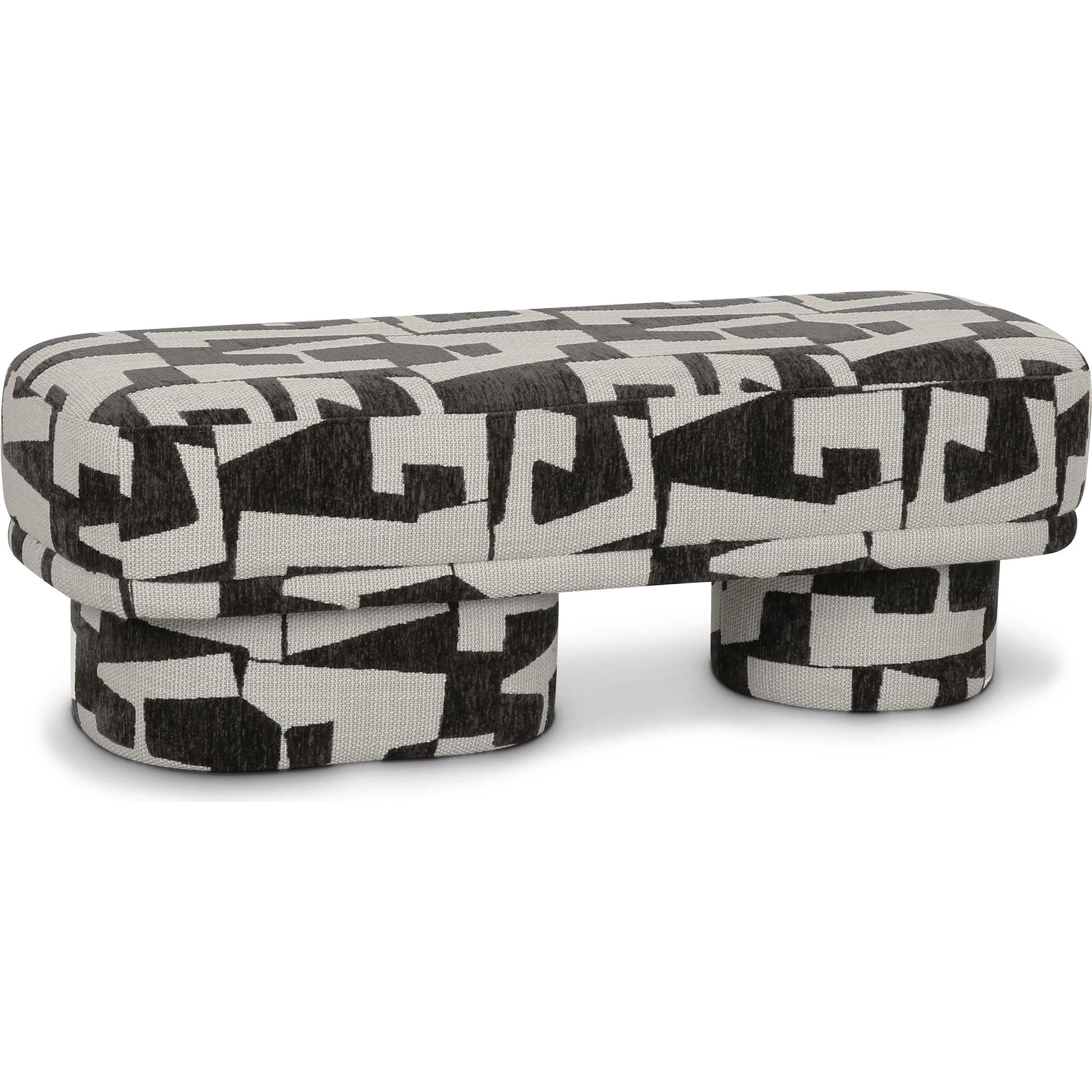 Lena Jacquard Bench by TOV Furniture. Made from jacquard, plywood in a eclectic & global style.