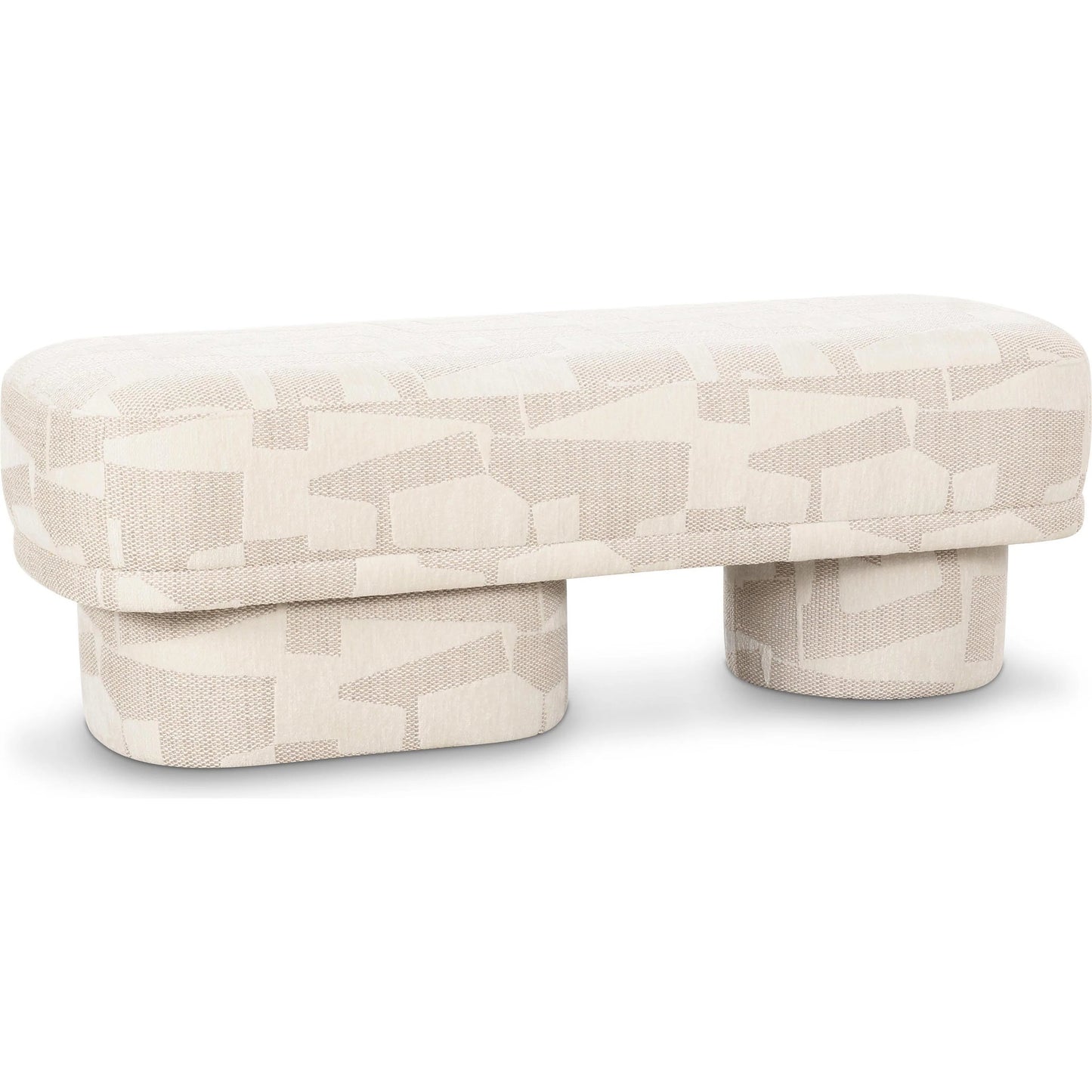 004 SI-2320942 | Additional Silo | Lena Jacquard Bench by TOV Furniture. Made from jacquard, plywood in a eclectic & global style.