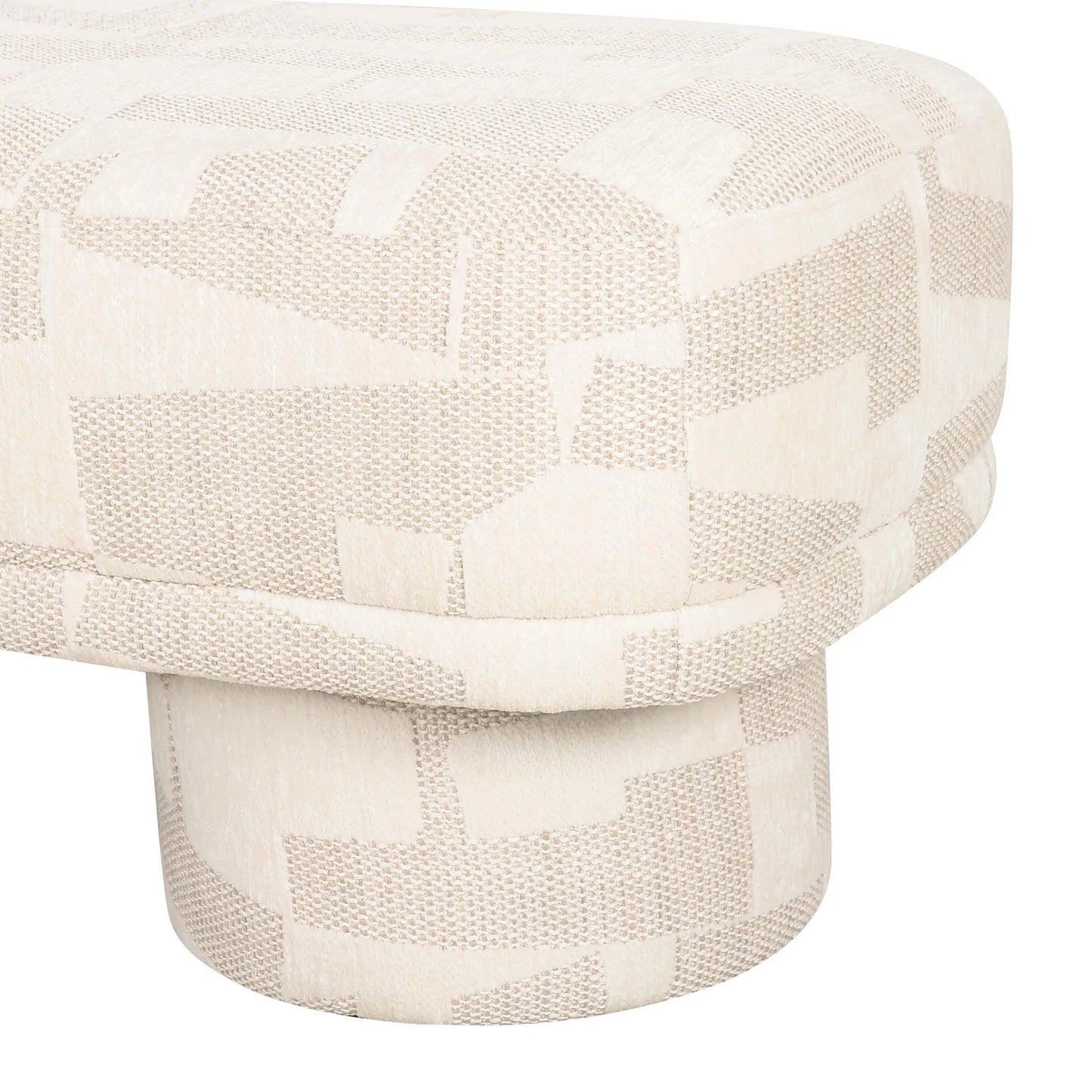011 SI-2320942 | Closeup | Lena Jacquard Bench by TOV Furniture. Made from jacquard, plywood in a eclectic & global style.