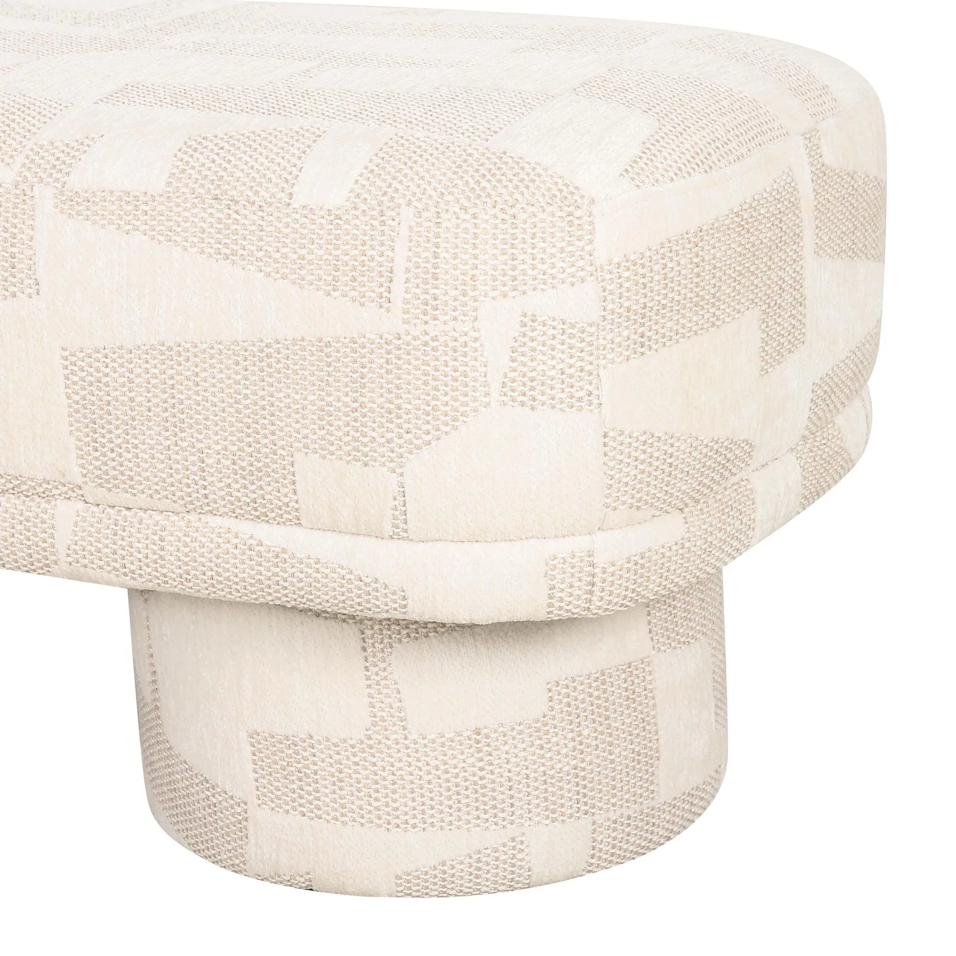 Lena Jacquard Bench by TOV Furniture. Made from jacquard, plywood in a eclectic & global style.