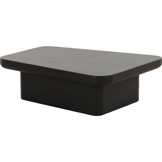 Yoko Coffee Table by TOV Furniture in black. Made from mdf in a unique style.