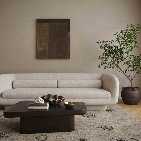 Yoko Coffee Table by TOV Furniture in black. Made from mdf in a modern style.