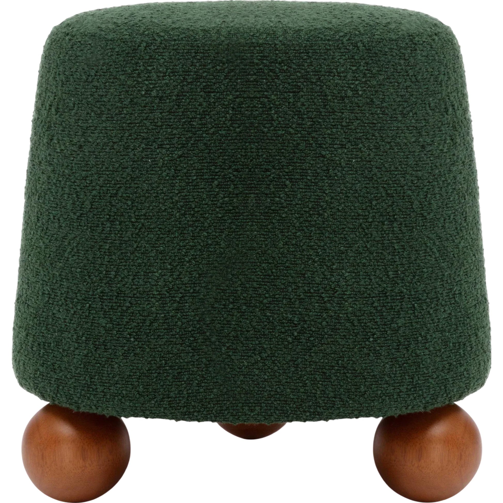 Jaine Boucle Stool by TOV Furniture. Made from boucle, plywood, wood in a unique style.