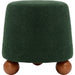 Jaine Boucle Stool by TOV Furniture. Made from boucle, plywood, wood in a unique style.