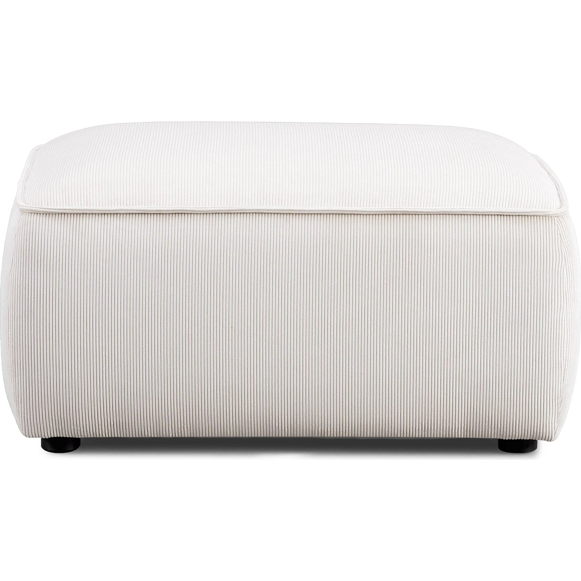Travie Performance Corduroy Velvet Ottoman by TOV Furniture. Made from corduroy, plywood, wood in a transitional style.
