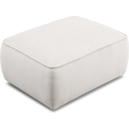 Travie Performance Corduroy Velvet Ottoman by TOV Furniture. Made from corduroy, plywood, wood in a transitional style.