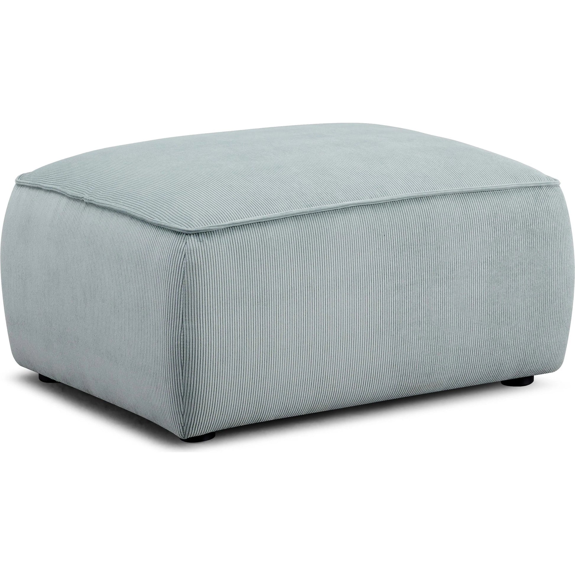 Travie Performance Corduroy Velvet Ottoman by TOV Furniture. Made from corduroy, plywood, wood in a transitional style.