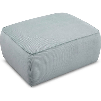 Travie Performance Corduroy Velvet Ottoman by TOV Furniture. Made from corduroy, plywood, wood in a transitional style.