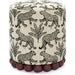 Dex Leopard Jacquard Ottoman by TOV Furniture. Made from fabric, plywood, wood in a unique style.