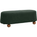 Jaine Boucle Ottoman by TOV Furniture. Made from boucle, plywood, wood in a unique style.
