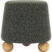 Jaine Loose Mohair Stool by TOV Furniture. Made from faux mohair, plywood, wood in a unique style.