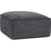 Mindy Chenille Basketweave Ottoman by TOV Furniture. Made from chenille, plywood in a transitional style.