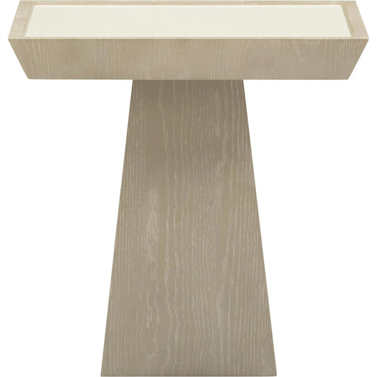 Coco Washed Ash Side Table by TOV Furniture in brown, cream, grey. Made from ash veneer, mdf in a unique style.