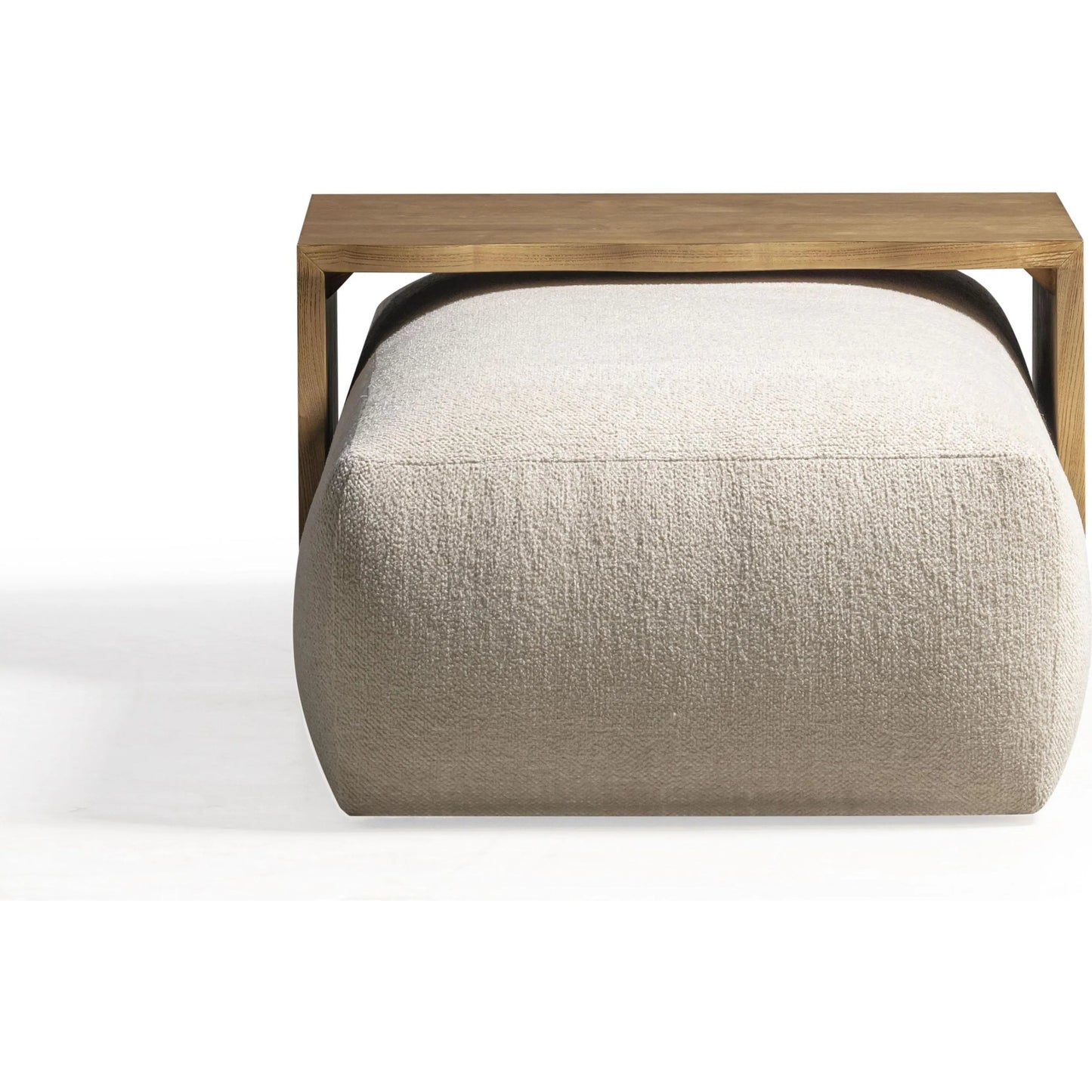 009 SI-2454384 | Additional Silo | Spencer Performance Basketweave Ottoman by TOV Furniture. Made from ash veneer, fabric, mdf in a unique style.