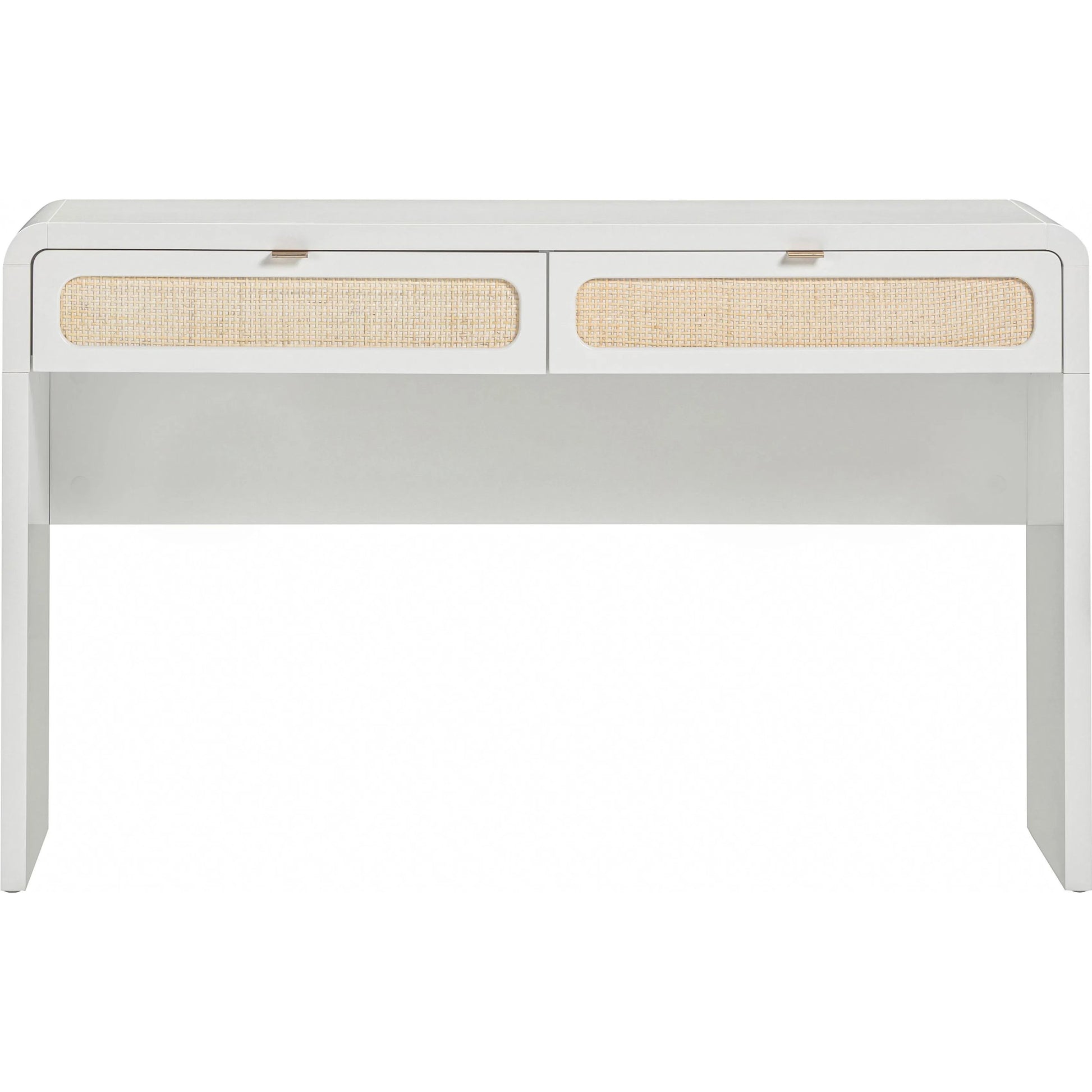 Patty Rattan Console Desk by TOV Furniture. Made from mdf, rattan, wood in a unique style.