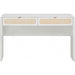 Patty Rattan Console Desk by TOV Furniture. Made from mdf, rattan, wood in a unique style.