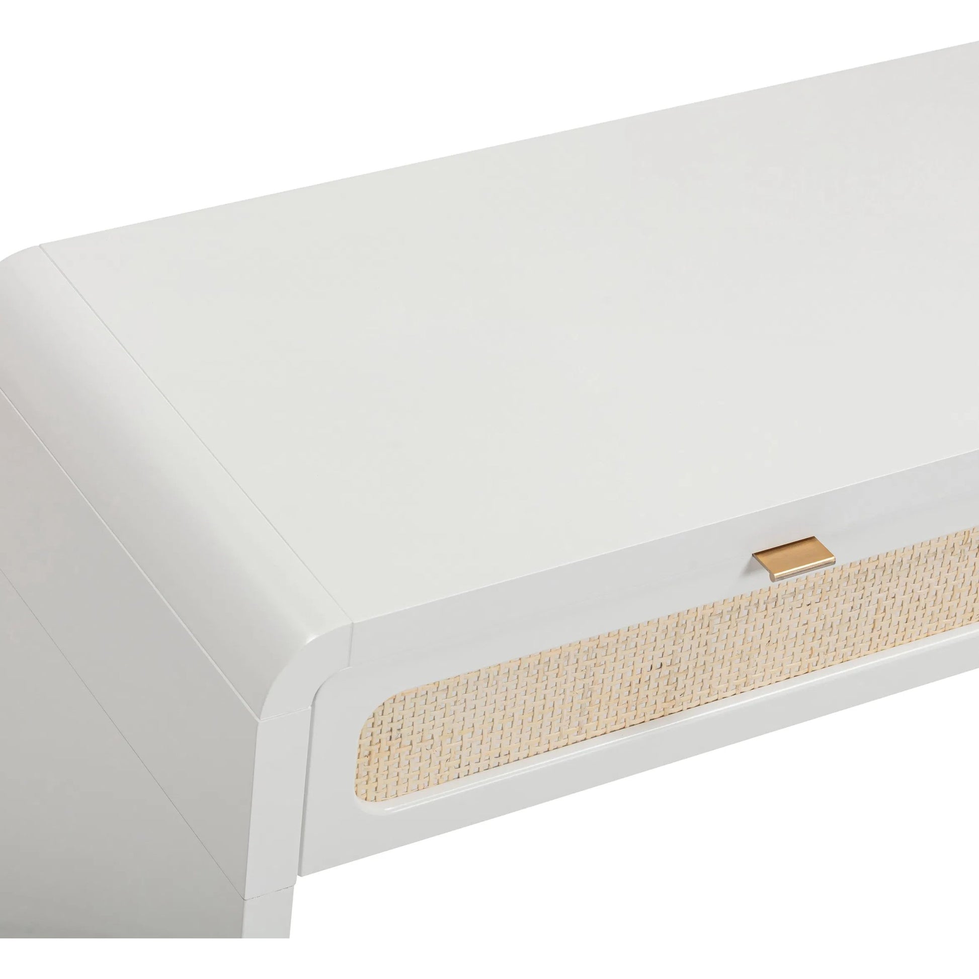 Patty Rattan Console Desk by TOV Furniture. Made from mdf, rattan, wood in a unique style.