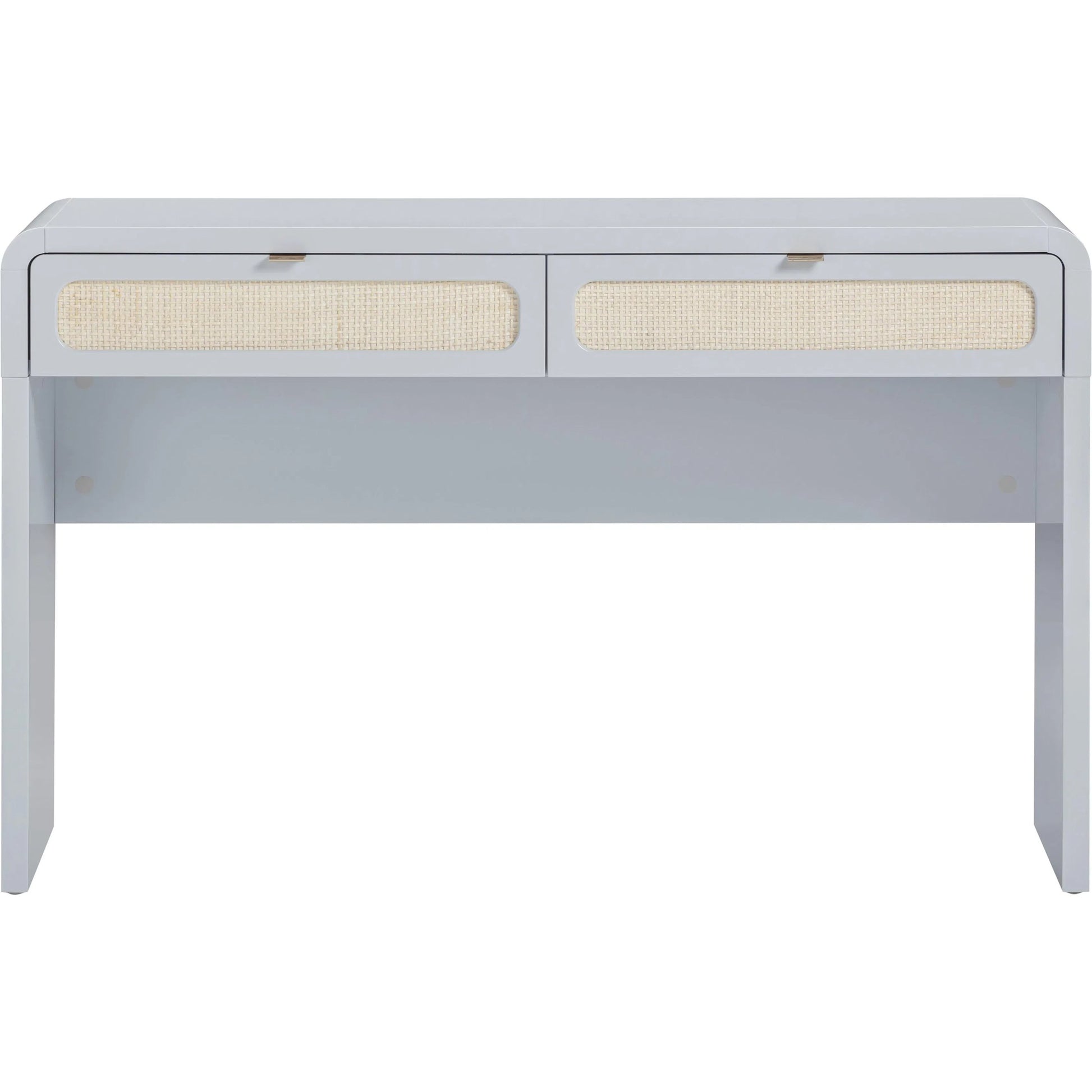 Patty Rattan Console Desk by TOV Furniture. Made from mdf, rattan, wood in a unique style.