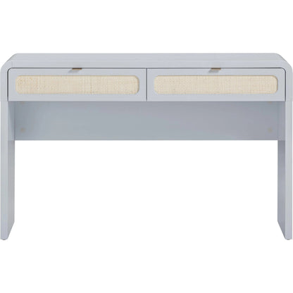 Patty Rattan Console Desk by TOV Furniture. Made from mdf, rattan, wood in a unique style.