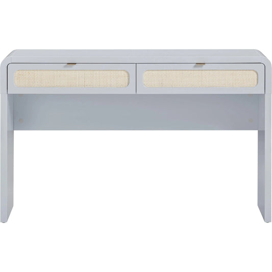 Patty Rattan Console Desk by TOV Furniture. Made from mdf, rattan, wood in a unique style.