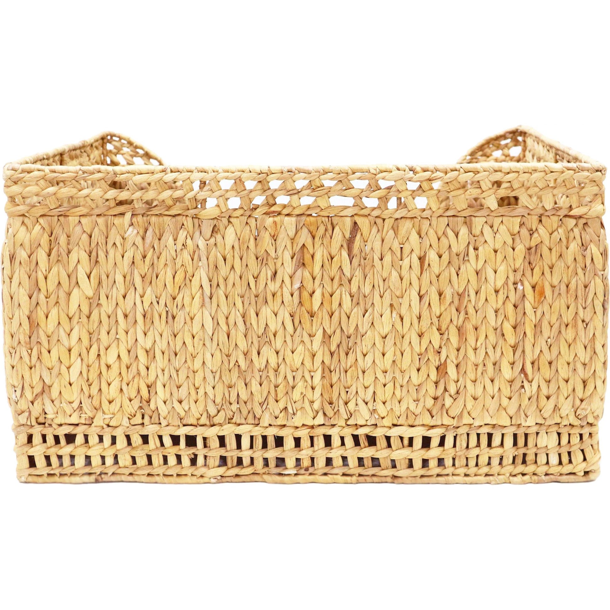 Milou Rattan Pet Bed by TOV Furniture in natural. Made from natural cane in a rustic style.