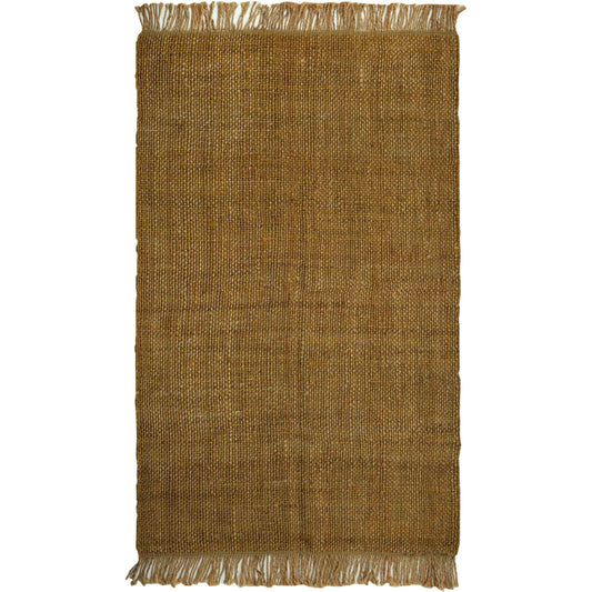 Mata Area Rug by TOV Furniture in natural. Made from jute in a unique style.