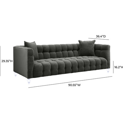 Bea Sofa by TOV Furniture. Made from velvet in a modern style.