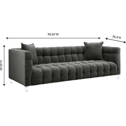 Bea Sofa by TOV Furniture. Made from velvet in a modern style.