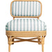 Dorine Striped Performance Linen Accent Chair by TOV Furniture. Made from fabric, rattan in a unique style.