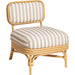 Dorine Striped Performance Linen Accent Chair by TOV Furniture. Made from fabric, rattan in a unique style.