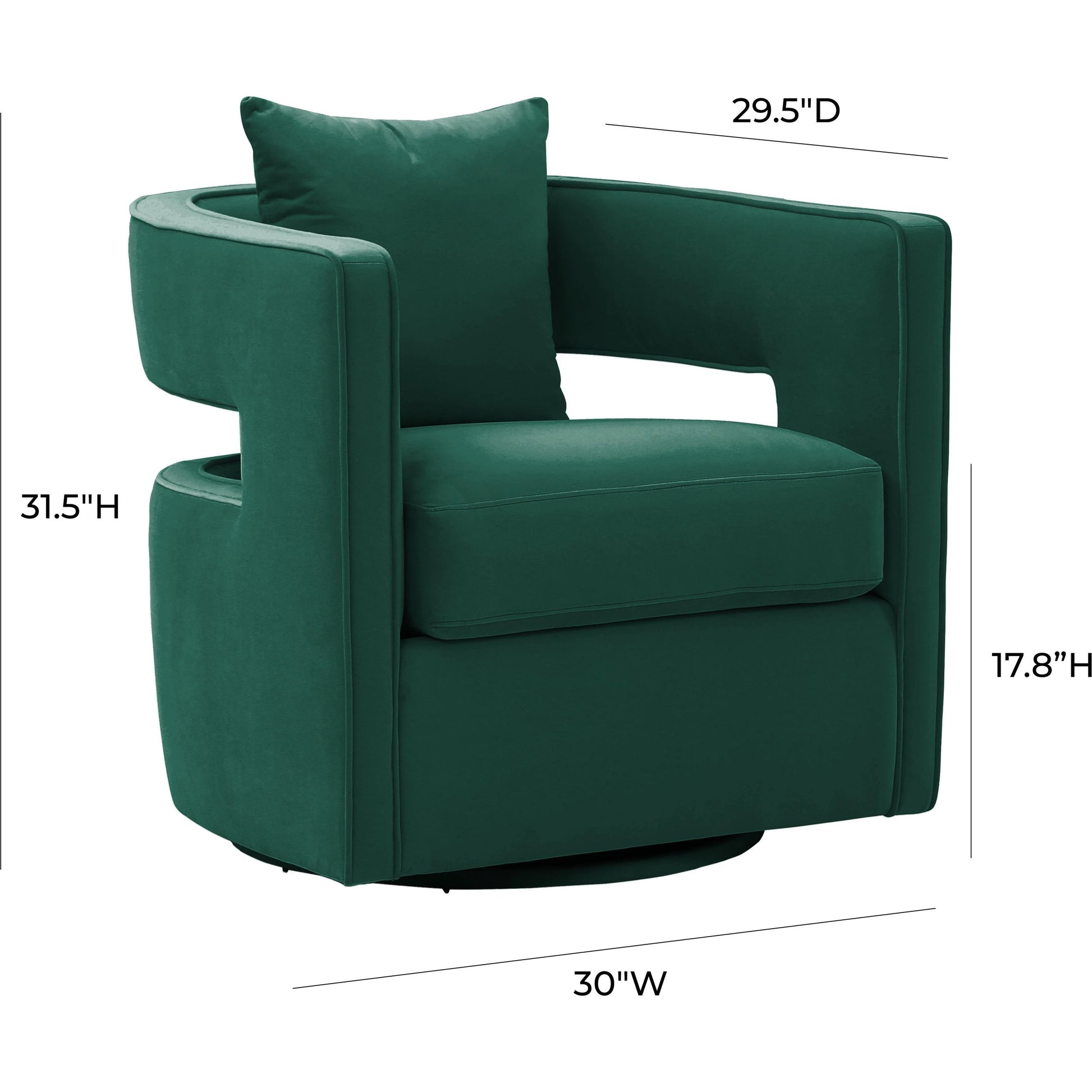 Kennedy Swivel Chair by TOV Furniture. Made from unique in a modern style.