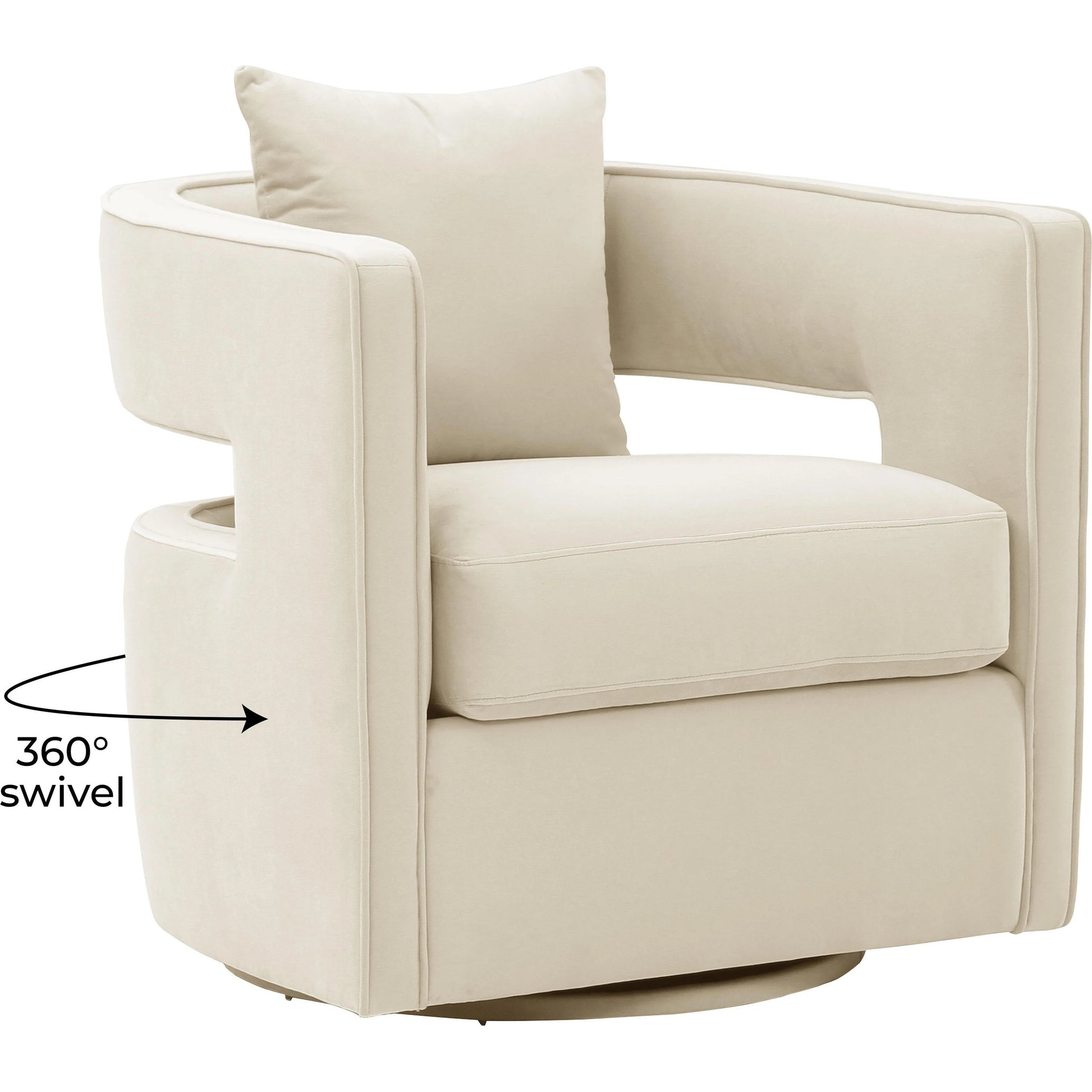 Kennedy Swivel Chair by TOV Furniture. Made from unique in a modern style.