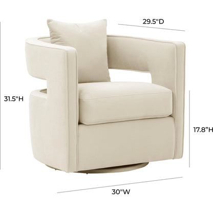 Kennedy Swivel Chair by TOV Furniture. Made from unique in a modern style.