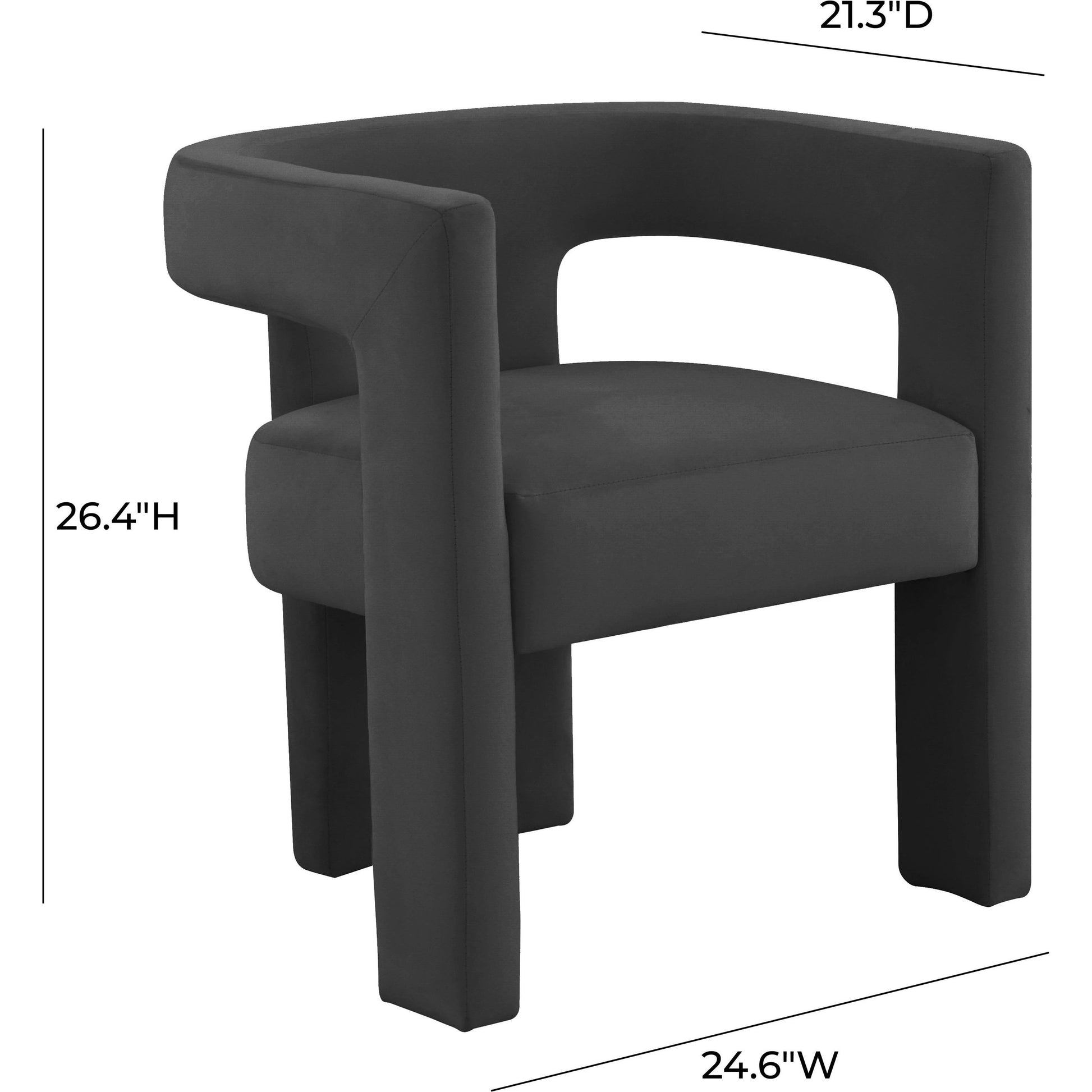 Sloane Velvet Chair by TOV Furniture. Made from velvet in a modern style.