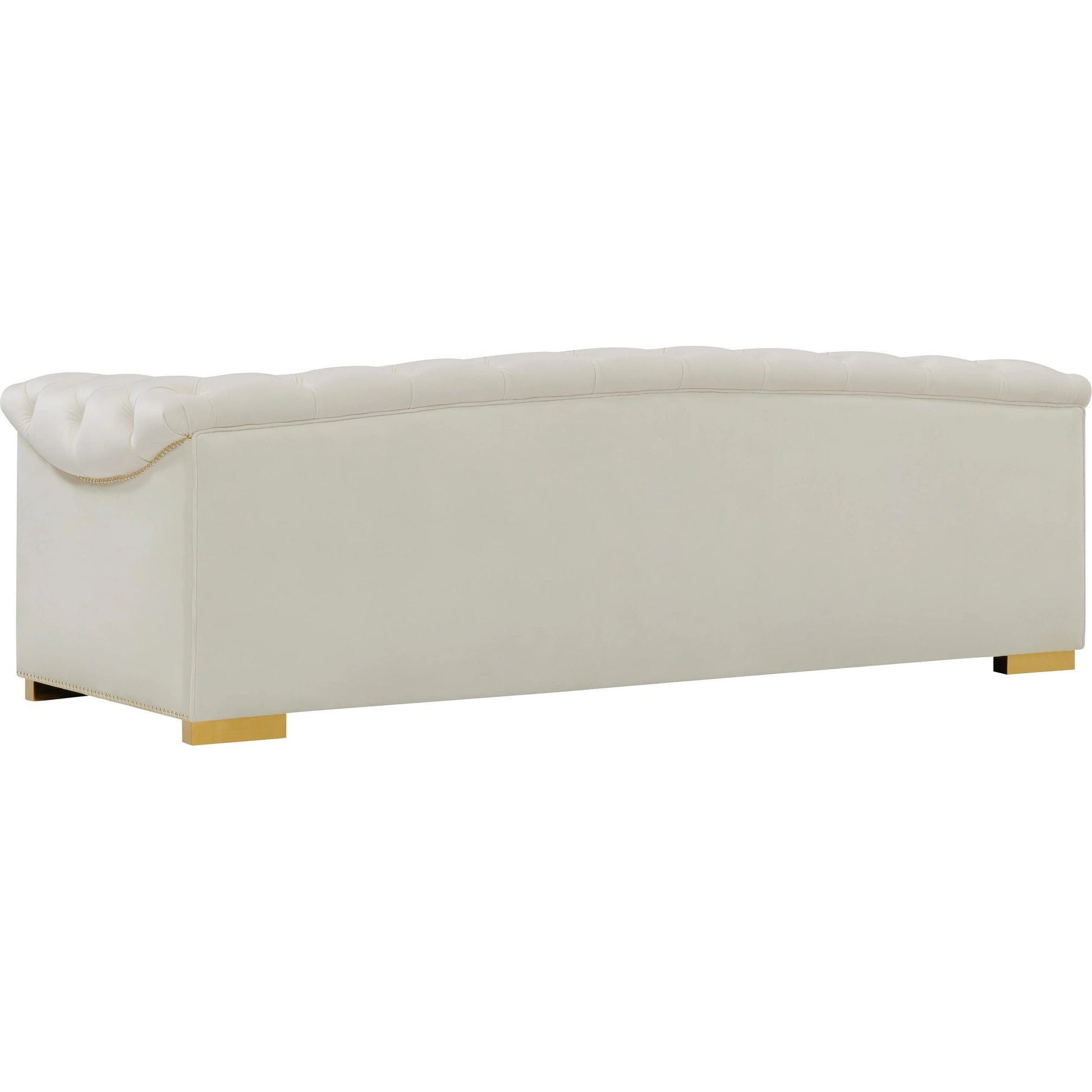 Farah Classic Sofa by TOV Furniture. Made from velvet in a traditional style.