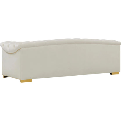 Farah Classic Sofa by TOV Furniture. Made from velvet in a traditional style.