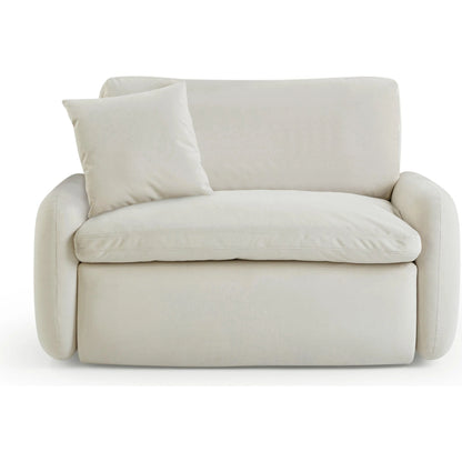 Rachelle Velvet Lounge Chair by TOV Furniture in cream. Made from plywood, velvet in a transitional style.