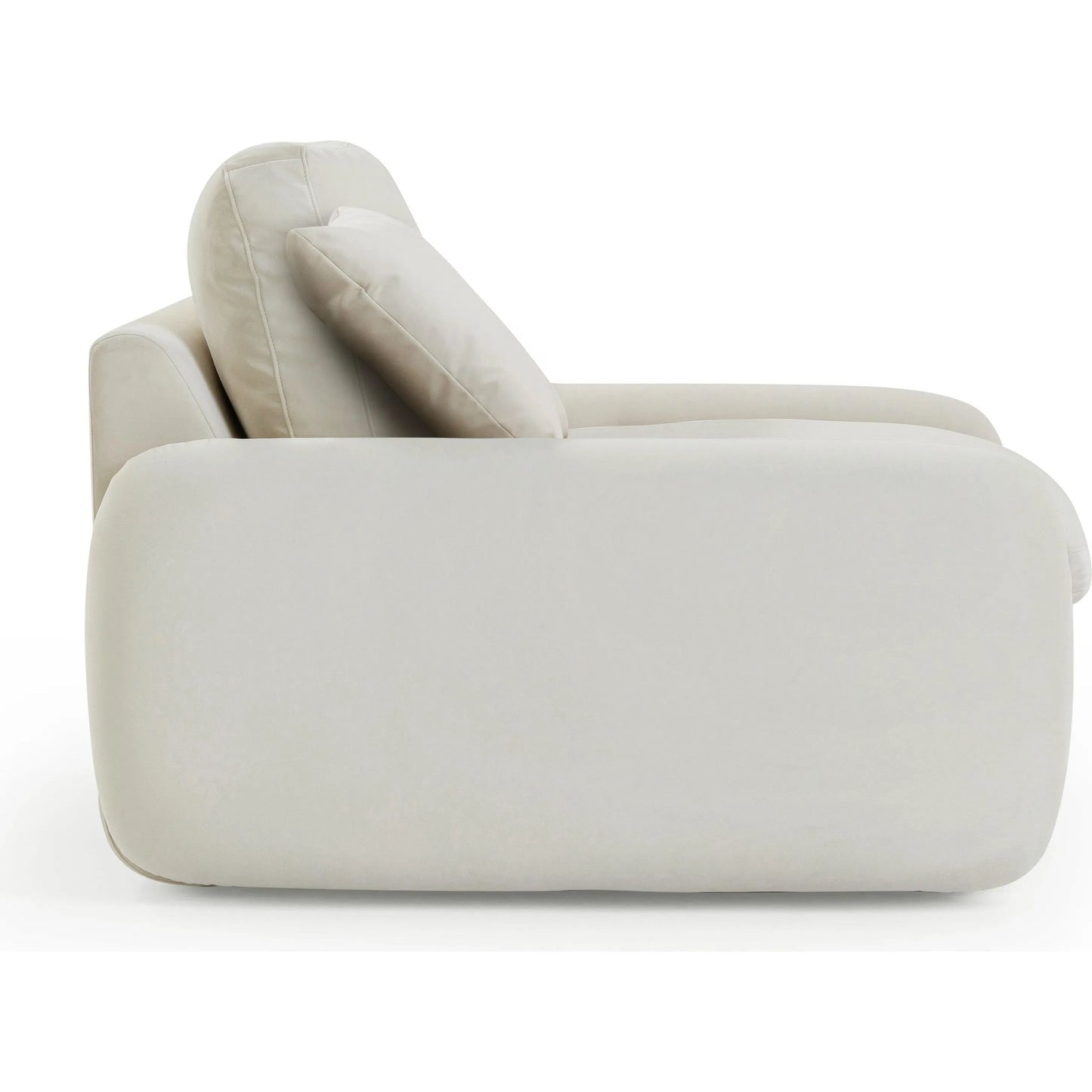 003 SI-2248437 | Additional Silo | Rachelle Velvet Lounge Chair by TOV Furniture in cream. Made from plywood, velvet in a transitional style.