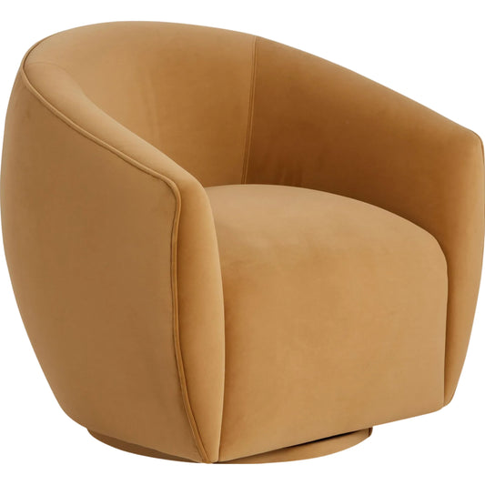 Jordan Velvet Swivel Chair by TOV Furniture. Made from plywood, velvet in a unique style.