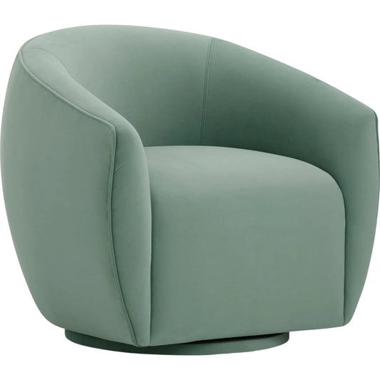 Jordan Velvet Swivel Chair by TOV Furniture. Made from plywood, velvet in a unique style.