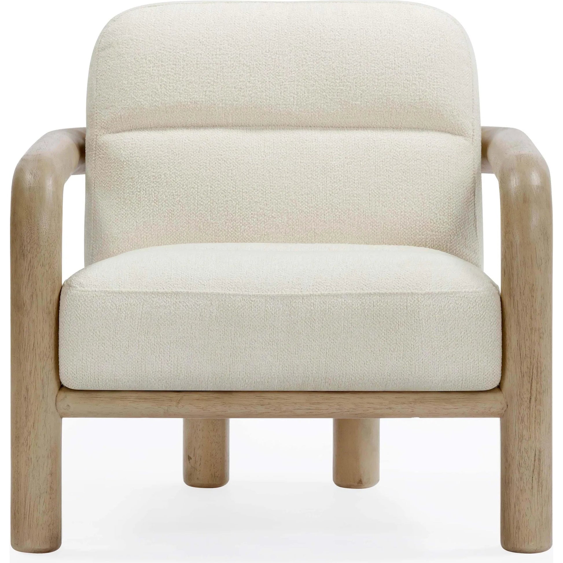 Bekah Texture Weave Accent Chair by TOV Furniture in cream. Made from fabric, plywood, wood in a unique style.