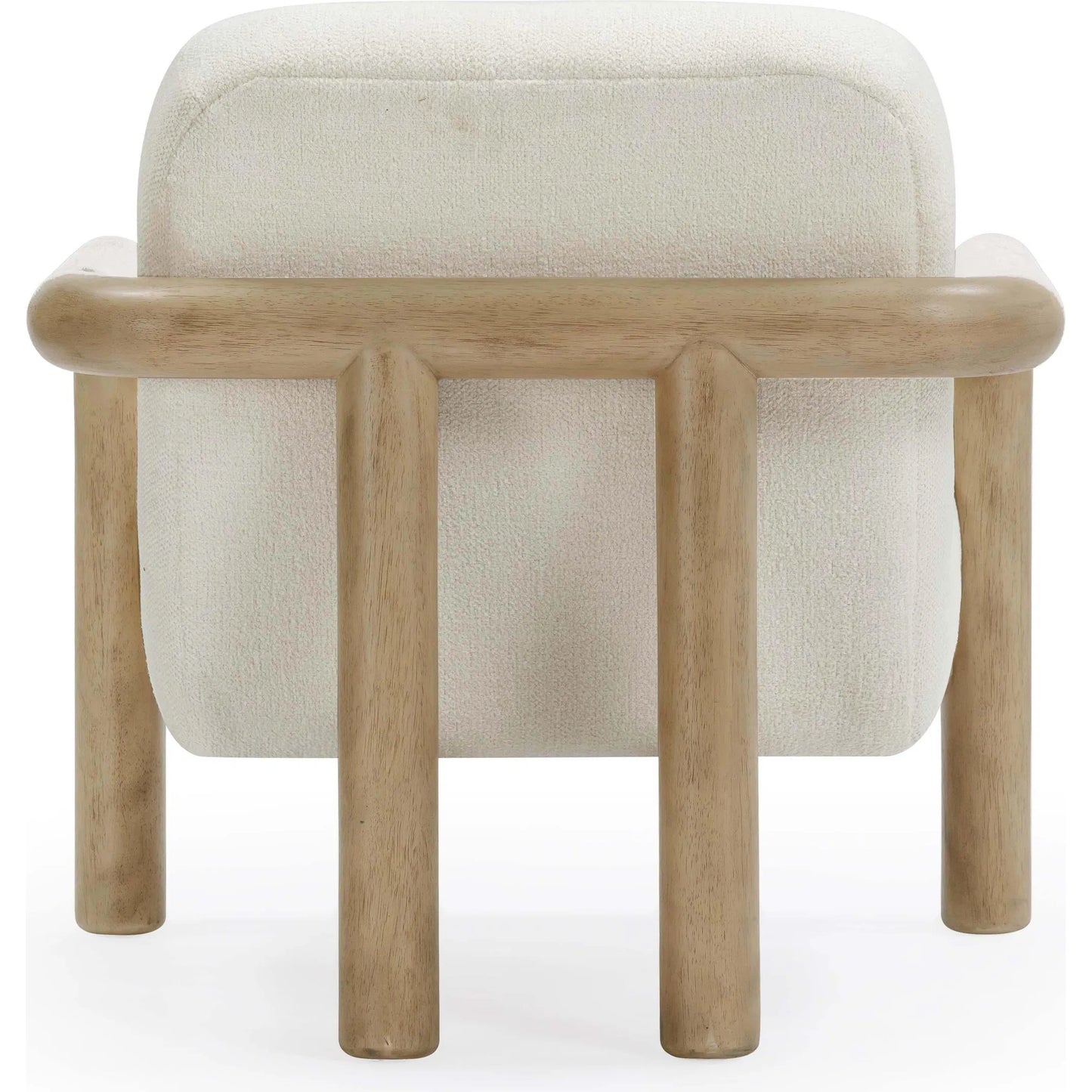 004 SI-2356255 | Additional Silo | Bekah Texture Weave Accent Chair by TOV Furniture in cream. Made from fabric, plywood, wood in a unique style.