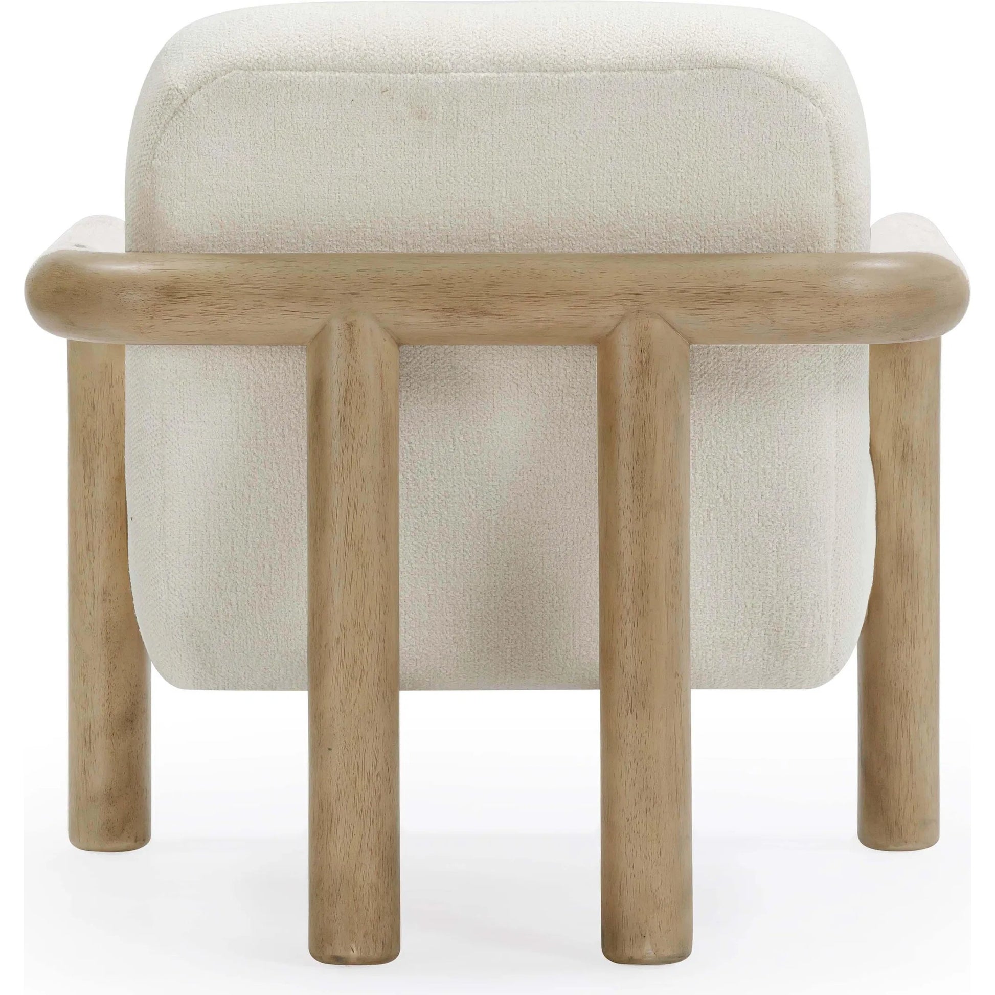 Bekah Texture Weave Accent Chair by TOV Furniture in cream. Made from fabric, plywood, wood in a unique style.