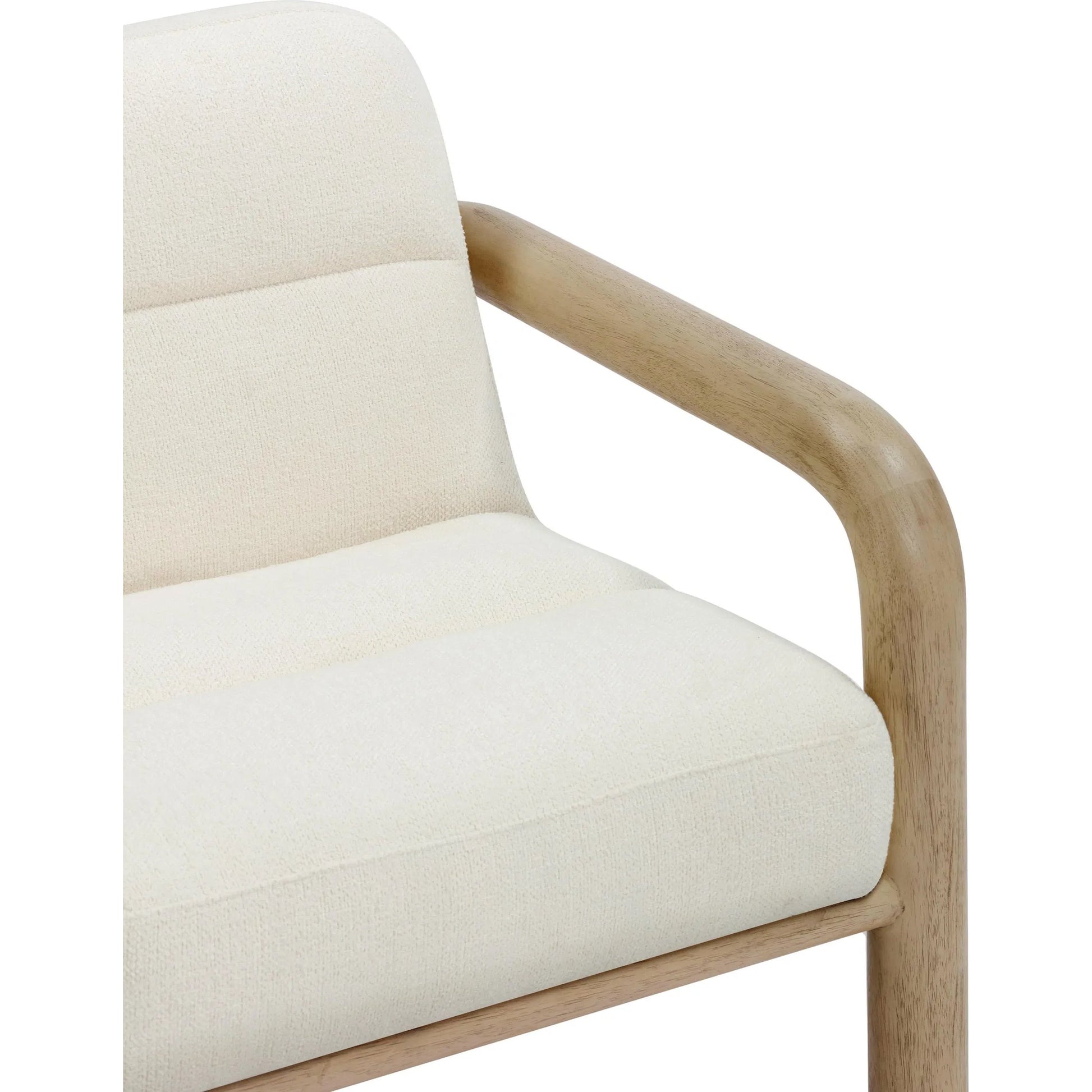 Bekah Texture Weave Accent Chair by TOV Furniture in cream. Made from fabric, plywood, wood in a unique style.