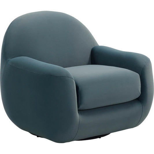 Tiago Velvet Swivel Chair by TOV Furniture. Made from plywood, velvet in a transitional style.