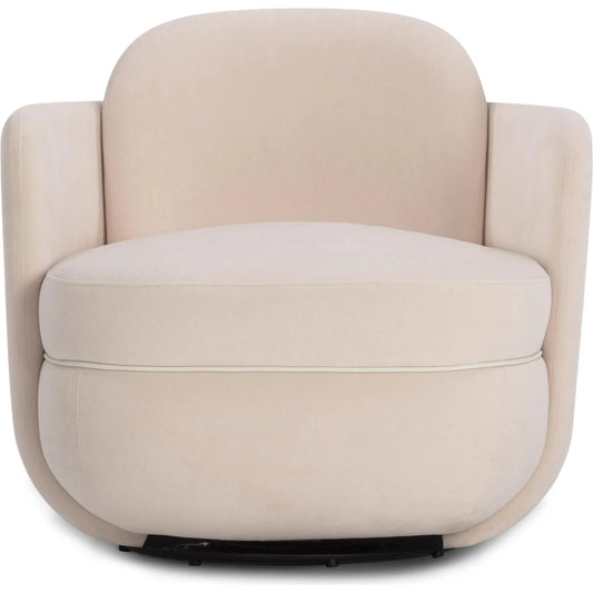 Wolfie Velvet Swivel Chair by TOV Furniture. Made from plywood, velvet in a unique style.