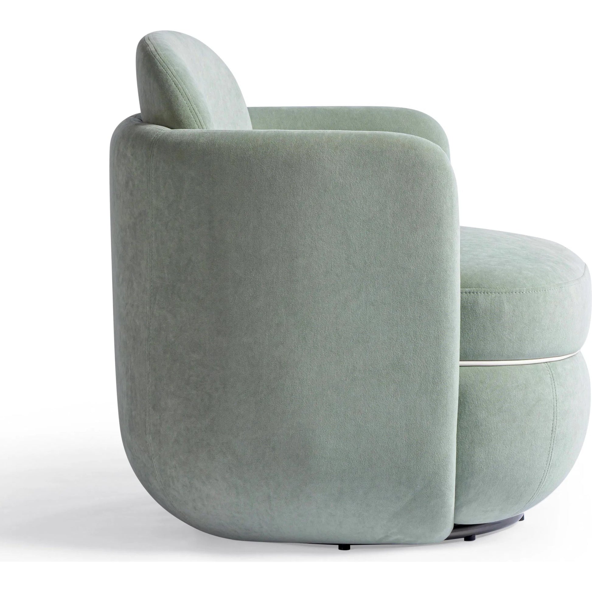 Wolfie Velvet Swivel Chair by TOV Furniture. Made from plywood, velvet in a unique style.