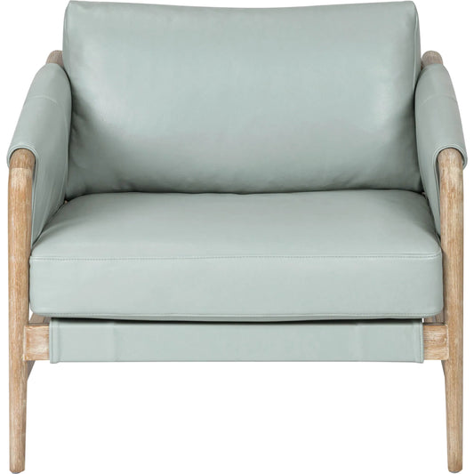 Chakka Genuine Leather Accent Chair by TOV Furniture. Made from leather, rubberwood in a transitional style.