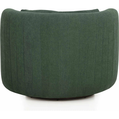 Nura Chenille Swivel Accent Chair by TOV Furniture. Made from fabric, plywood, rubberwood in a eclectic & global style.