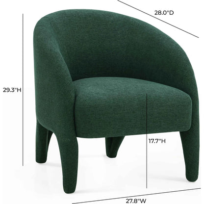 Kris Chenille Accent Chair by TOV Furniture. Made from fabric, plywood in a eclectic & global style.